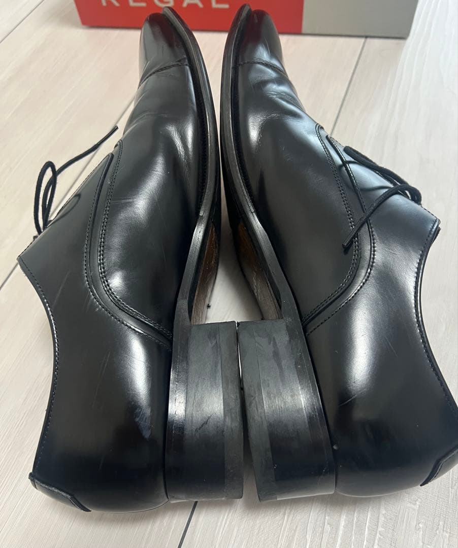 REGAL 725R AL ブラック 紳士靴 ストレートチップ 25.5cm 黒