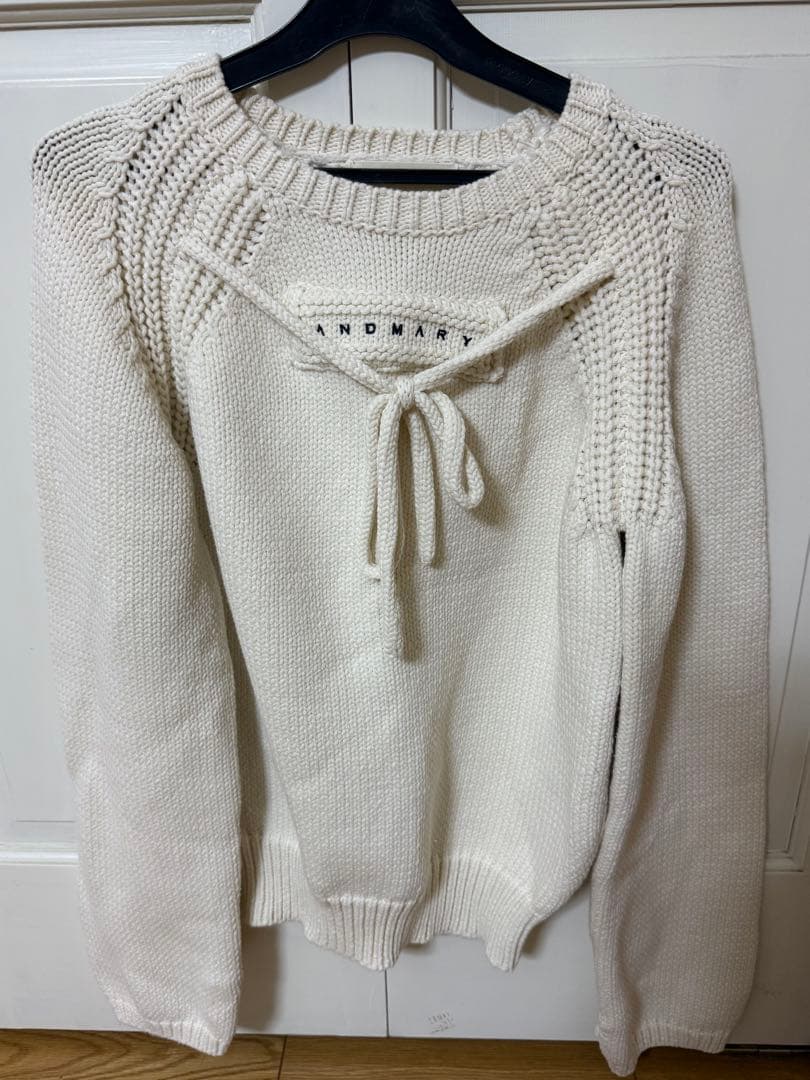 andmary Casey knit tops ivory - メルカリ