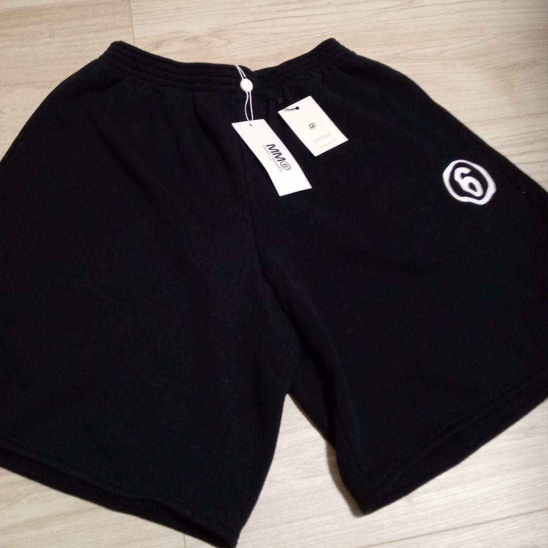 MM6 黒 コットン混紡 ショートパンツ 16 エムエムシックス メゾンマルジェラ MM6 MAISON MARGIELA ショート