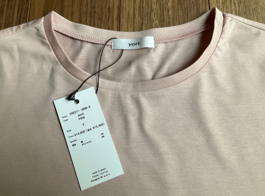 新品】 yori ヨリ/ランダムティアードハーフスリーブ ピンクの通販はau