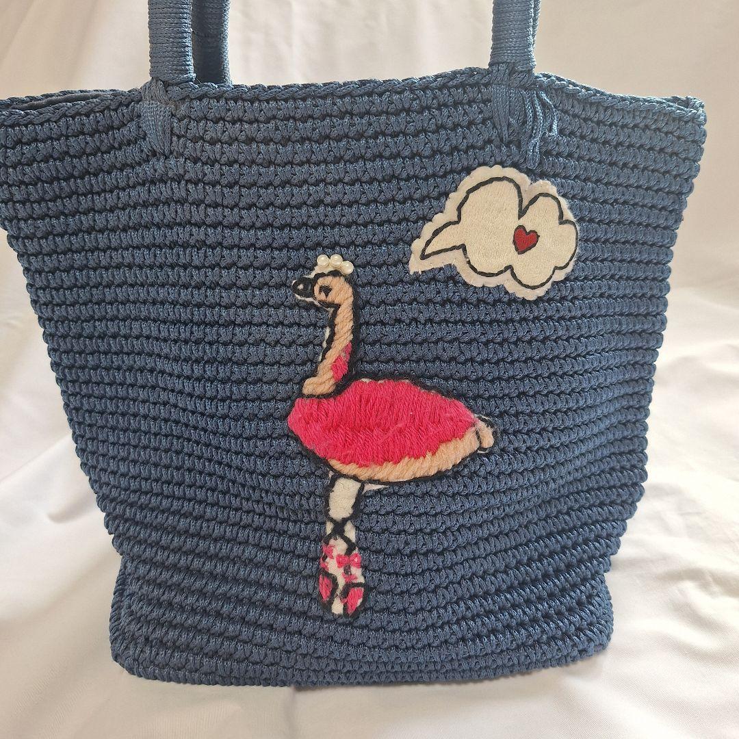 LUDLOW ラドロー アニマル コードバッグ スワン ネイビー - メルカリ