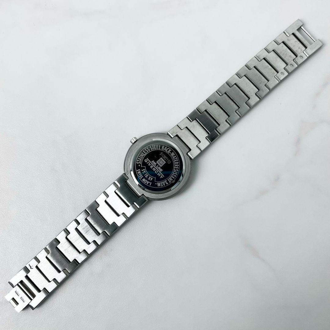 美品】 稼働 GIVENCHY SY.18.XV ネイビー文字盤 腕時計