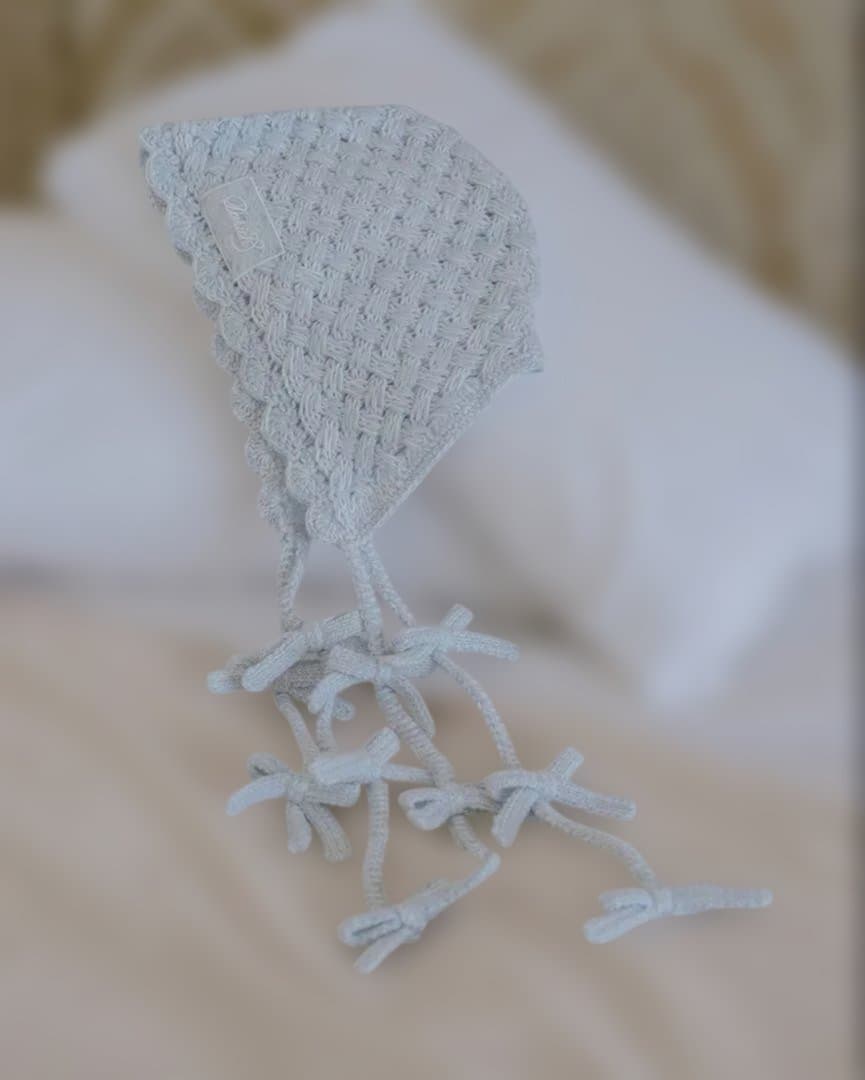 darich ダーリッチ アントルラックリボンニットボンネット sax - メルカリ