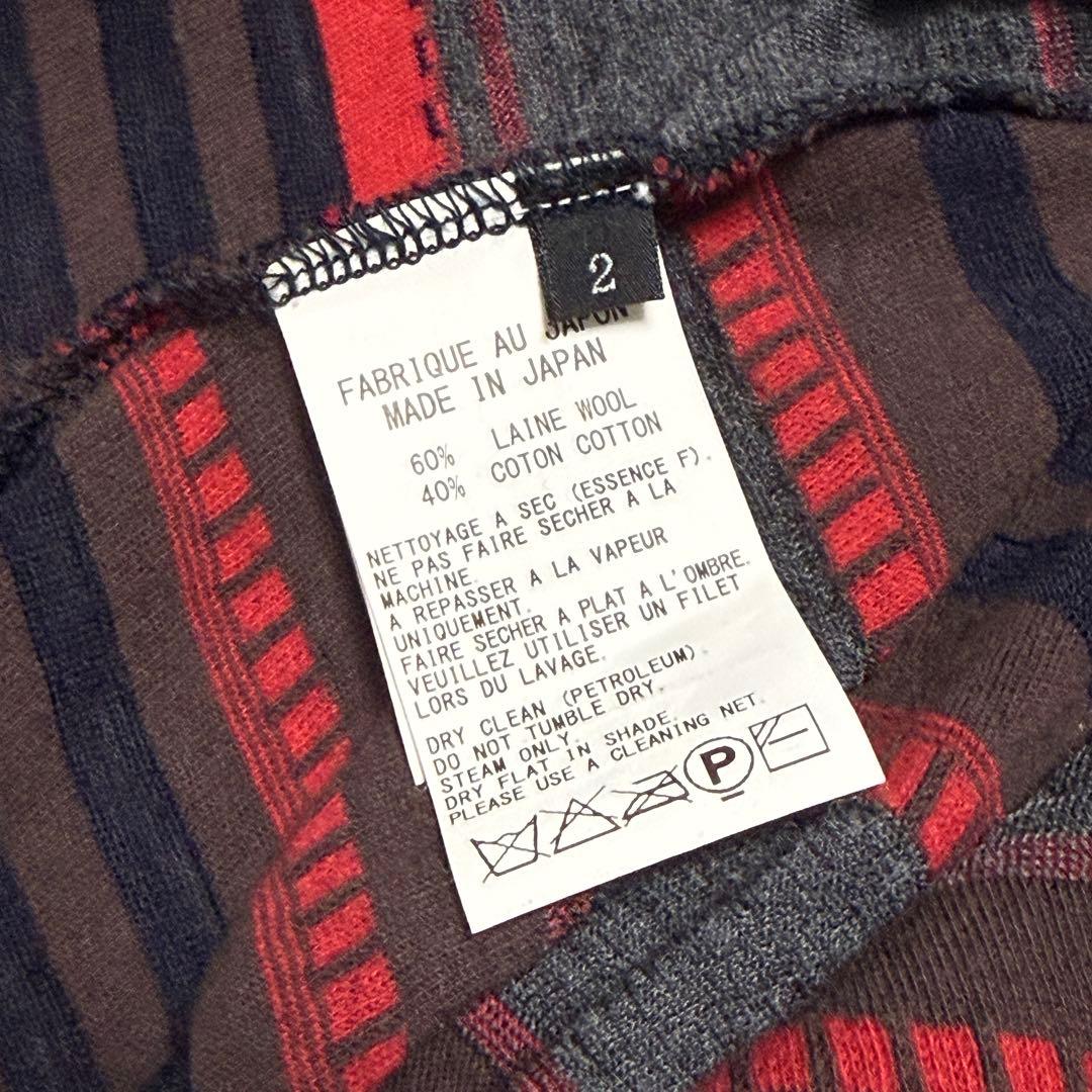 ワイズ Y's ヨウジヤマモト ボーダー ニット カットソー ウール
