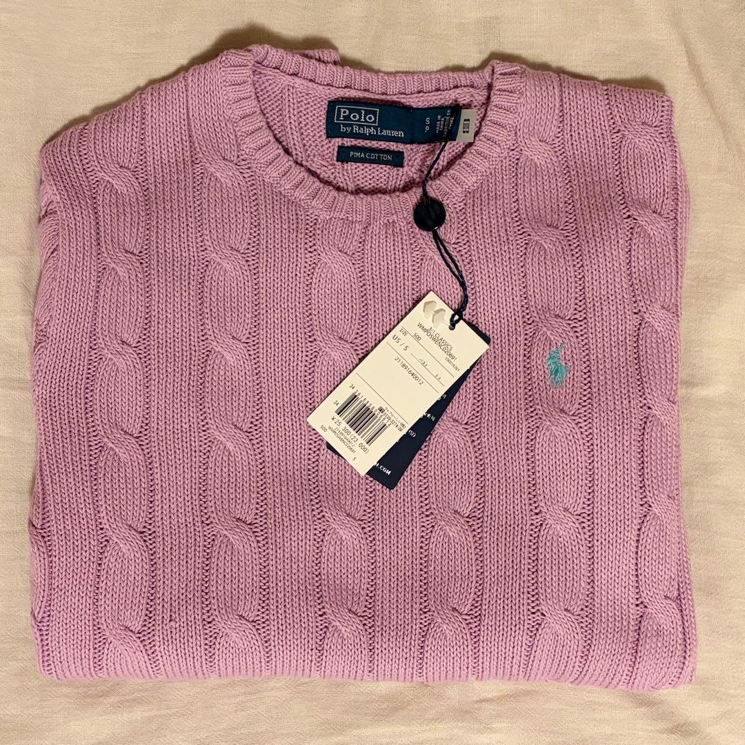 ⭐︎最終値下げ⭐︎【PoloRalphLaure】ケーブルニット ラベンダー 美品】Ralph Lauren ラベンダー カラー ケーブルニット S - メルカリ