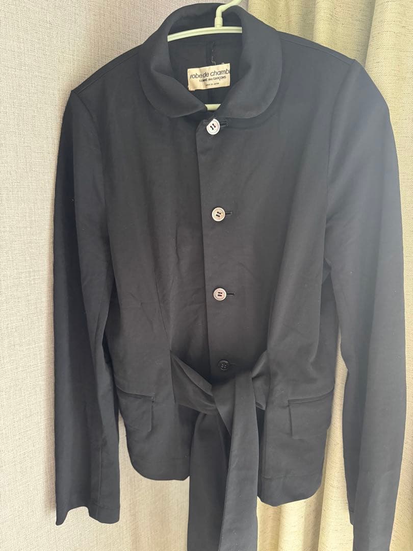 丸襟リボンジャケット ポリエステル robe de chambre リボンキルトティペット付き中綿ジャケット – BUNNY APARTMENT