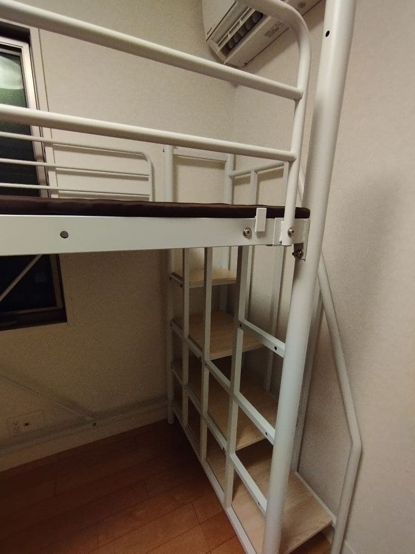 受け渡しのみ モダンデコ ロフトベッド 家具・インテリア ベッド