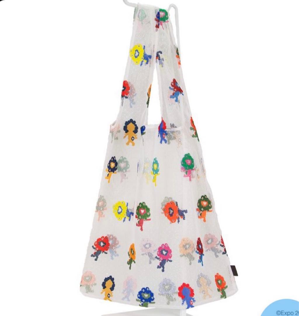 関西万博 ミャクミャク レースバック マルチカラー エコバッグ - メルカリ