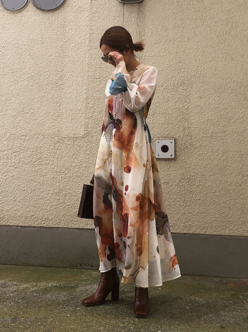 アメリヴィンテージ UNDRESSED AMELIA INK ART DRESS - メルカリ