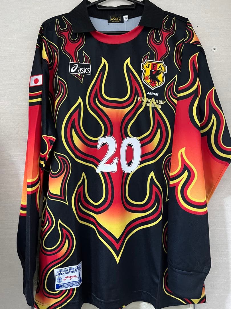 日本代表 川口能活 1998シーズンW杯GK 炎 ユニフォーム キーパー L