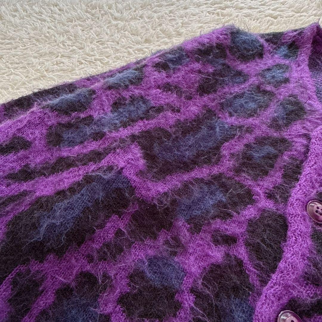 PENNYS TOWNCRAFT レオパード ジャガード シャギー カーディガン