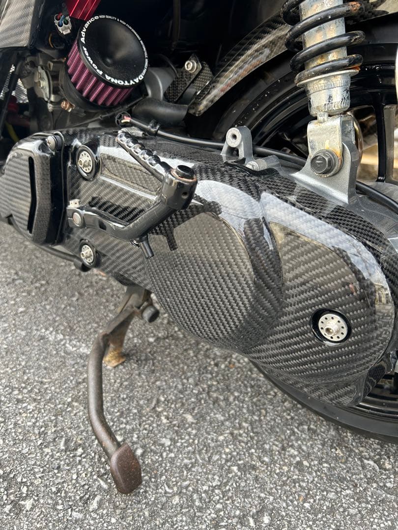 沖縄からアドレスV125シリーズリアルカーボンクランクケースカバー