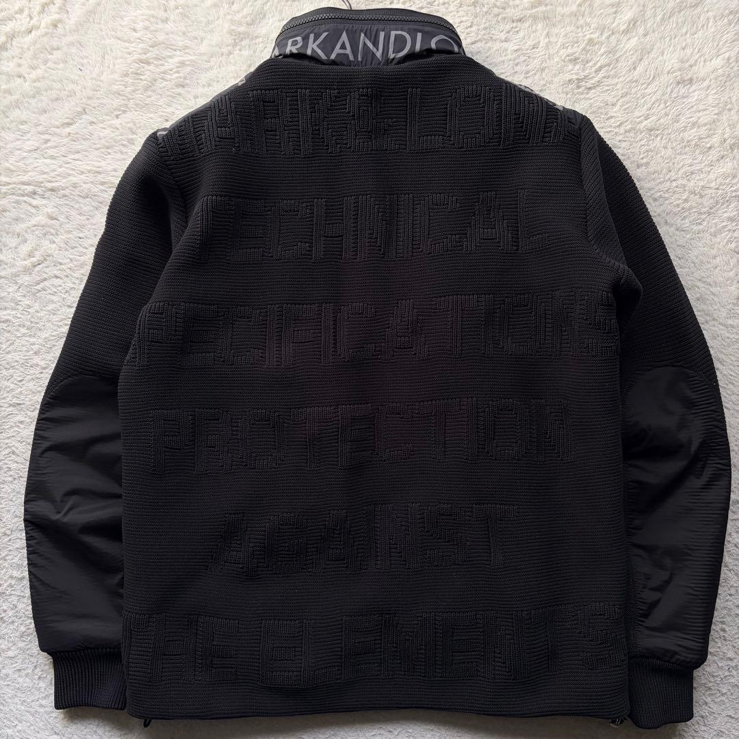 極美品✨マーク&ロナ 中綿ジャケット 総柄 異素材 黒 M 23AW 定価11万