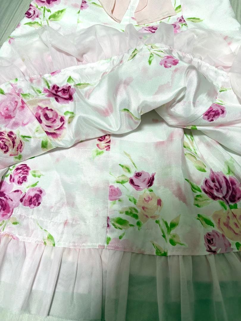 ジーザスディアマンテ JESUS DIAMANTE ぼかし薔薇柄 ワンピー