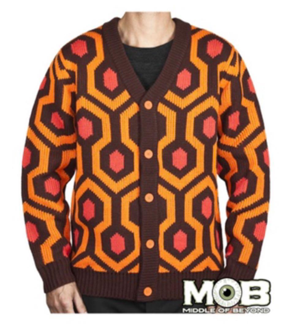 希少古着！オレンジヘキサゴン柄カーディガン（映画シャイニング使用