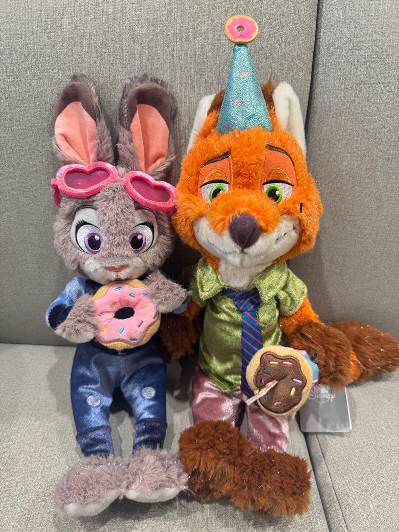 ズートピア ディズニーストア ジュディ ニック ぬいぐるみ 10周年