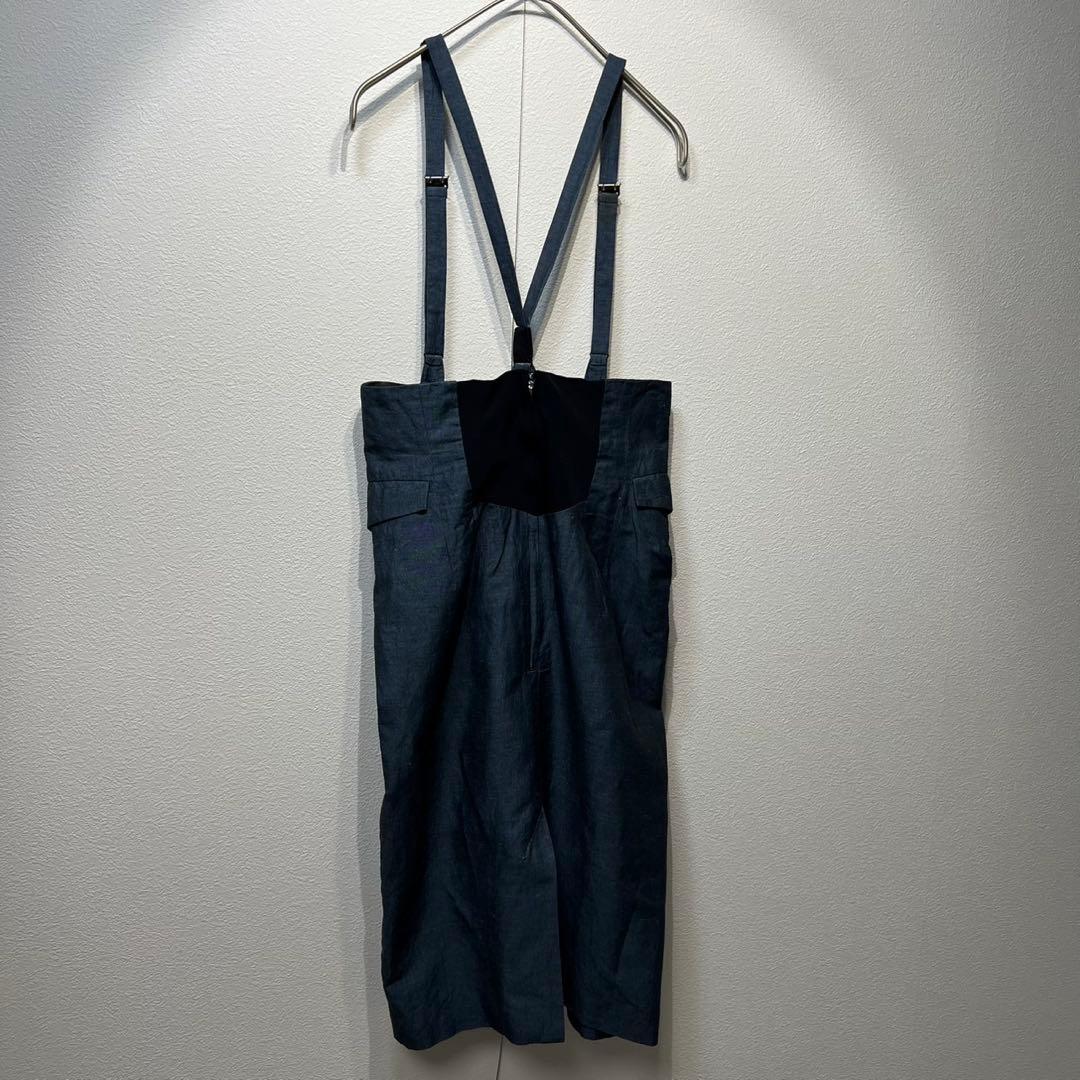 美品 トーガプルラ リネン サスペンダー デザイン サロペット