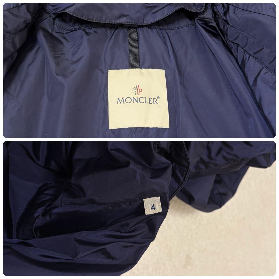 美品サイズ4】モンクレール コート REYNOLD ステンカラー ネイビー