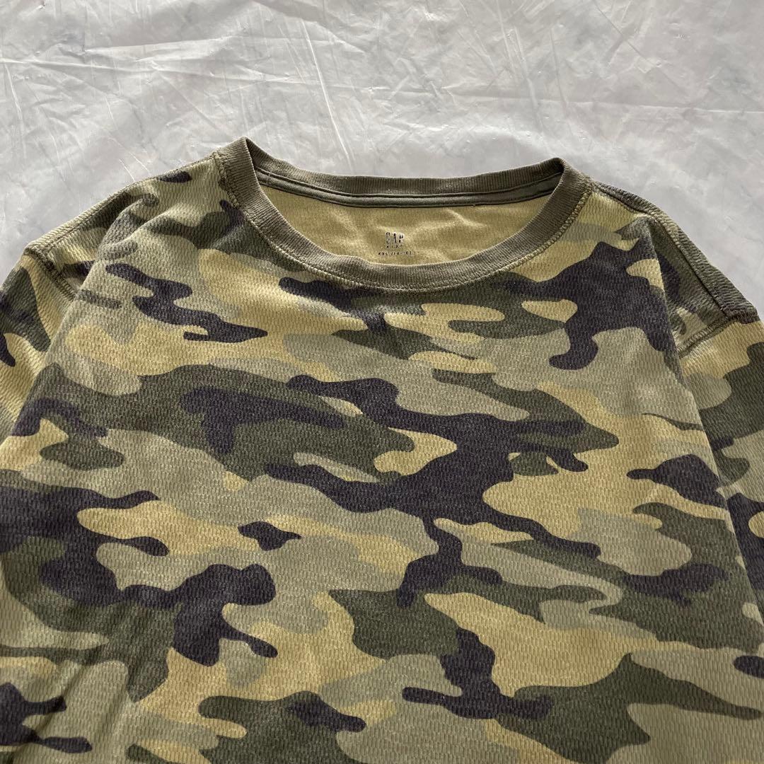 00s OLD GAP サーマル ワッフル ロンt カモ 迷彩 - メルカリ