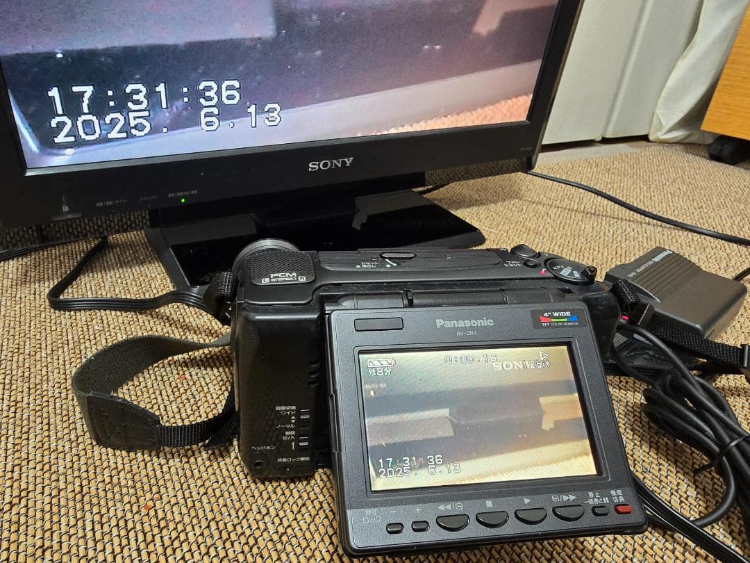 n*o様 録画／再生動作OK Panasonc NV-DR1 ACアダプタ AV