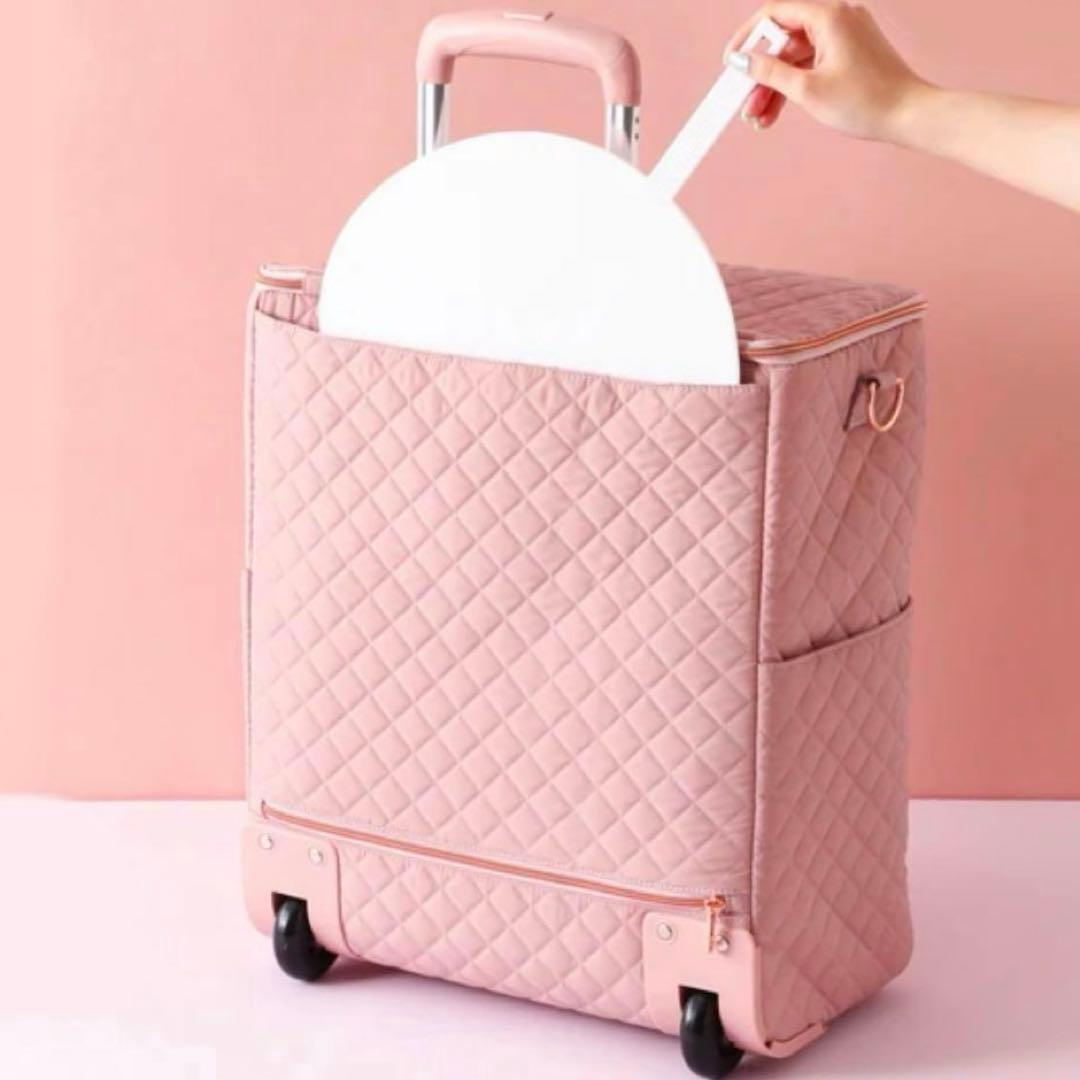 新品タグ付✨フランフラン✨キルティング ソフトキャリーバッグ ピンク