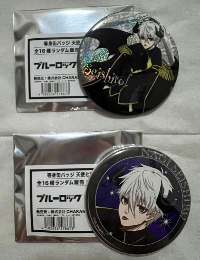 ブルーロック 天使と悪魔 缶バッジ 凪誠士郎 - メルカリ