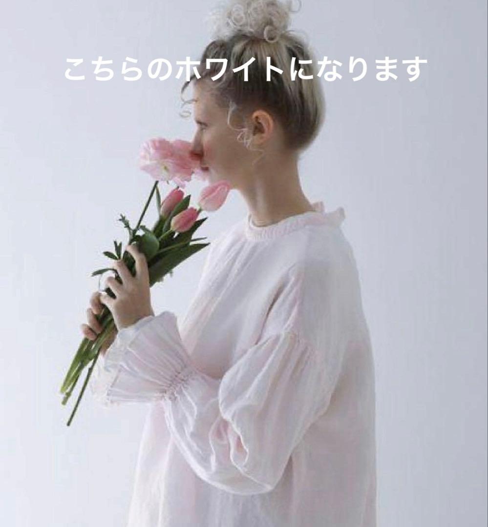 リネン近江晒しラッフル袖2wayブラウス - メルカリ