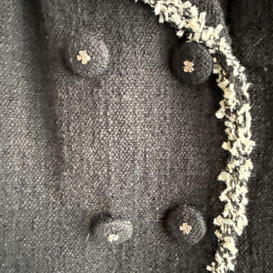 《美品★》INGEBORG インゲボルグ　ツイード　バイカラージャケット　ダブル