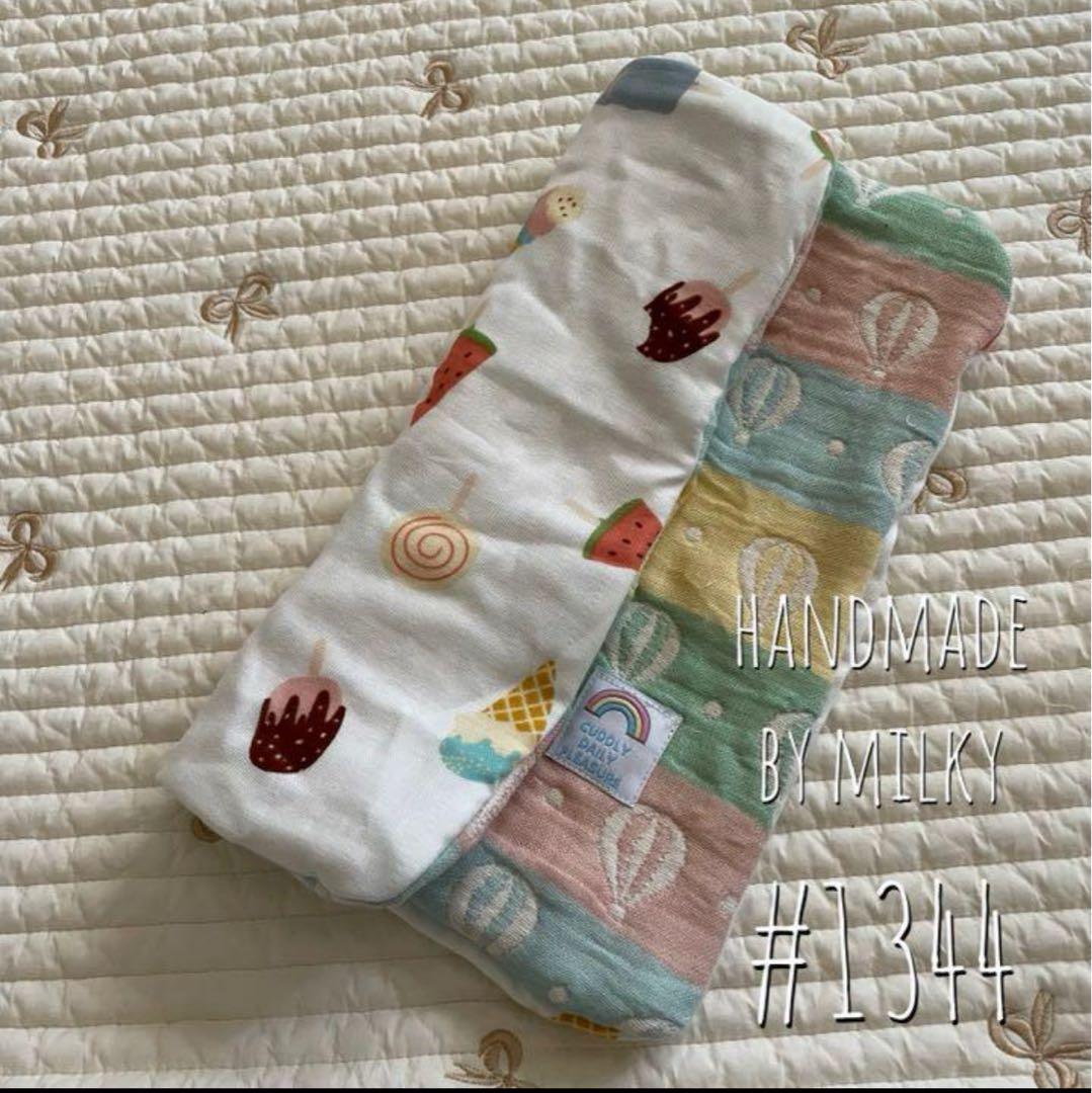 a様❤ハンドメイド 限定くまさん×パッチワーク6重ガーゼケットブランケット