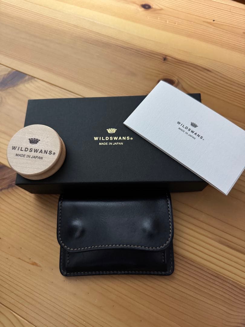廃盤wildswansワイルドスワンズ タング　マリン旧ロゴ 多機能コインケース《タング》フルグレインブライドル｜WILDSWANS