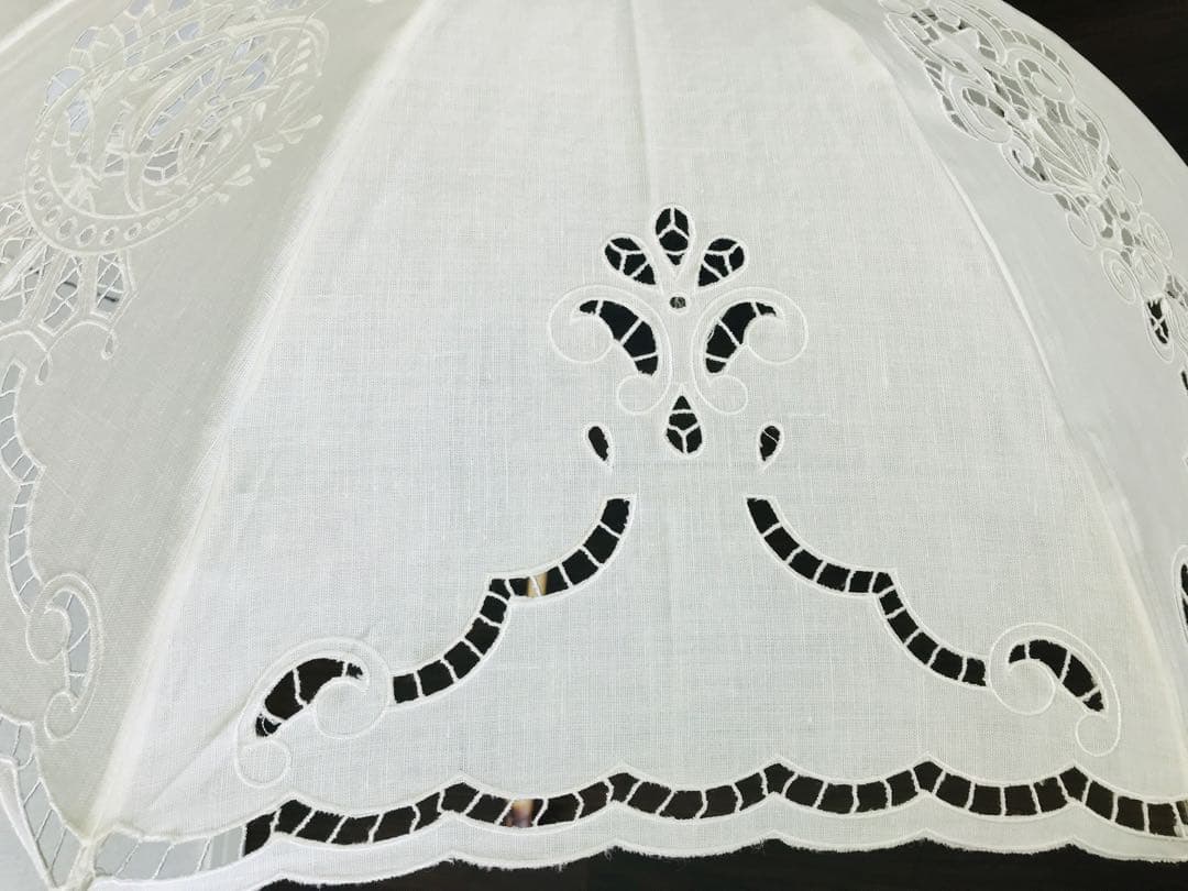 新品】ケイタマルヤマ 日傘 刺繍 レース リネン 長傘 白 - メルカリ