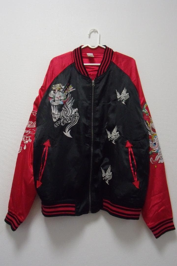 わ*さ様 【2XL】エドハーディーEd Hardy スカジャン 鷹蛇スカル剣 プ 楽天市場】エドハーディー スカジャンの通販
