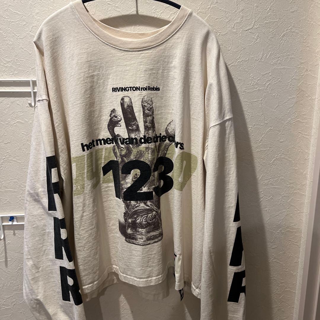 RRR123 OUR HAND LS TEE サイズ3 ホワイト RRR123 Our Hand LongSleeve Tee アールアールアールワンツースリー