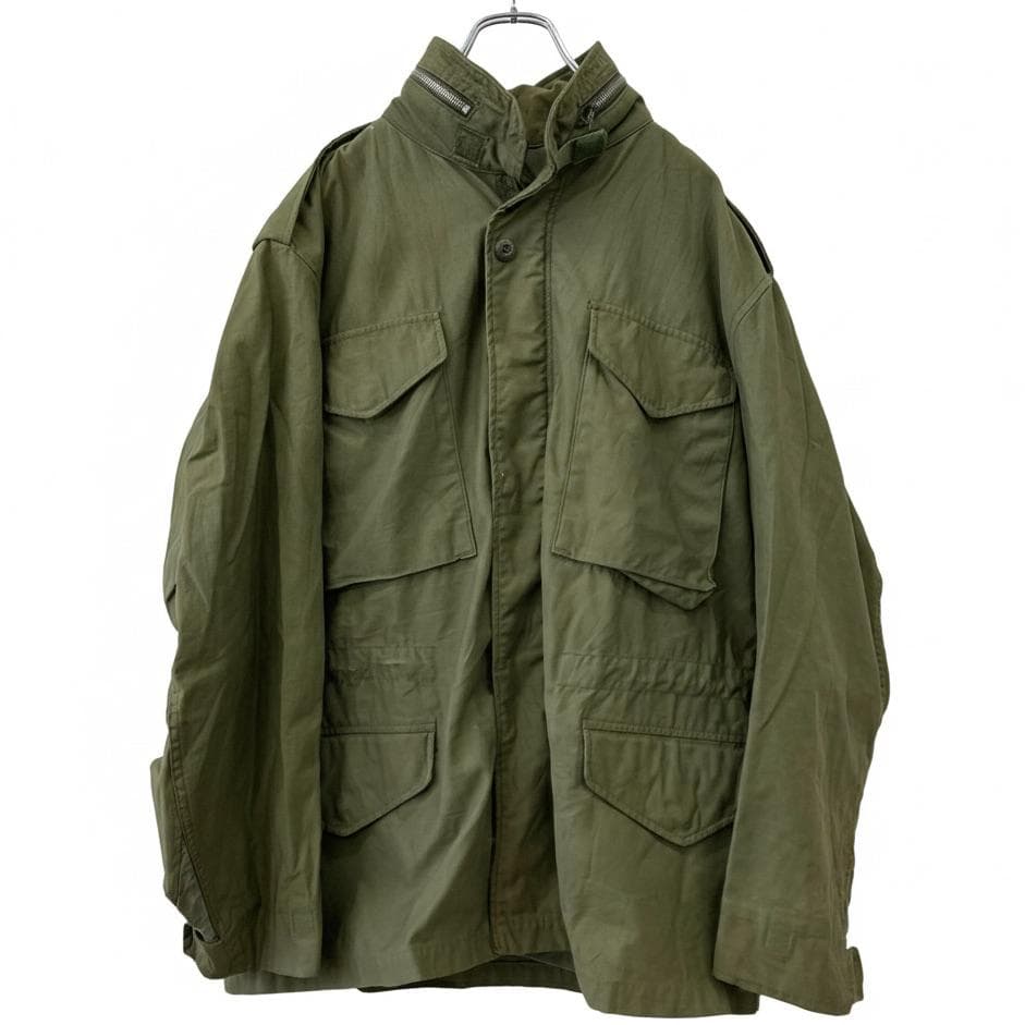 ミリタリー M-65 フィールドジャケット 2nd アルミジップ 60s カーキ