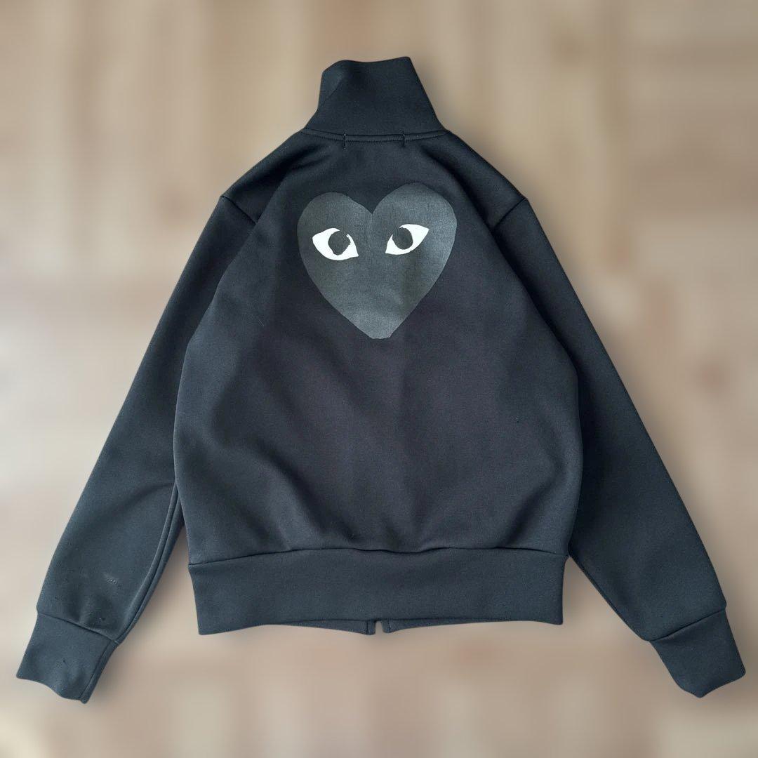 PLAY COMME des GARCONS プレイコムデギャルソンジャージ　黒 Comme Des Garçons Play ハートプリント トラックジャケット