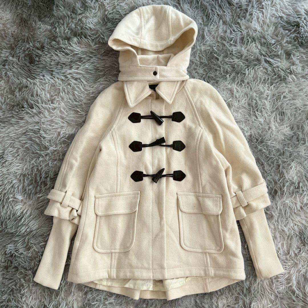 大人気✨【パトリッツアペペ】アイボリー ダッフルコート LL大きいサイズ ウール 大人気✨【パトリッツアペペ】アイボリー ダッフルコート LL大きい