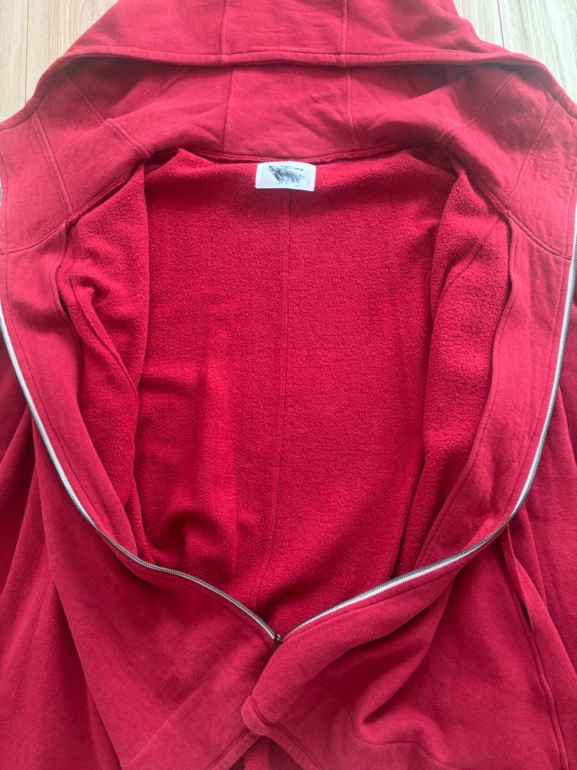 なびくパーカー赤レッド ha | za | ma ハザマhazama松井 諒祐 - メルカリ