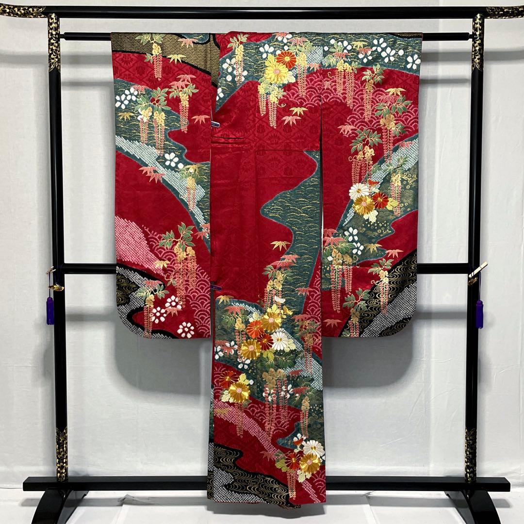 高島屋購入 浴衣 帯 セット花古今 綿絽浴衣と帯セット 高島屋購入 百合柄