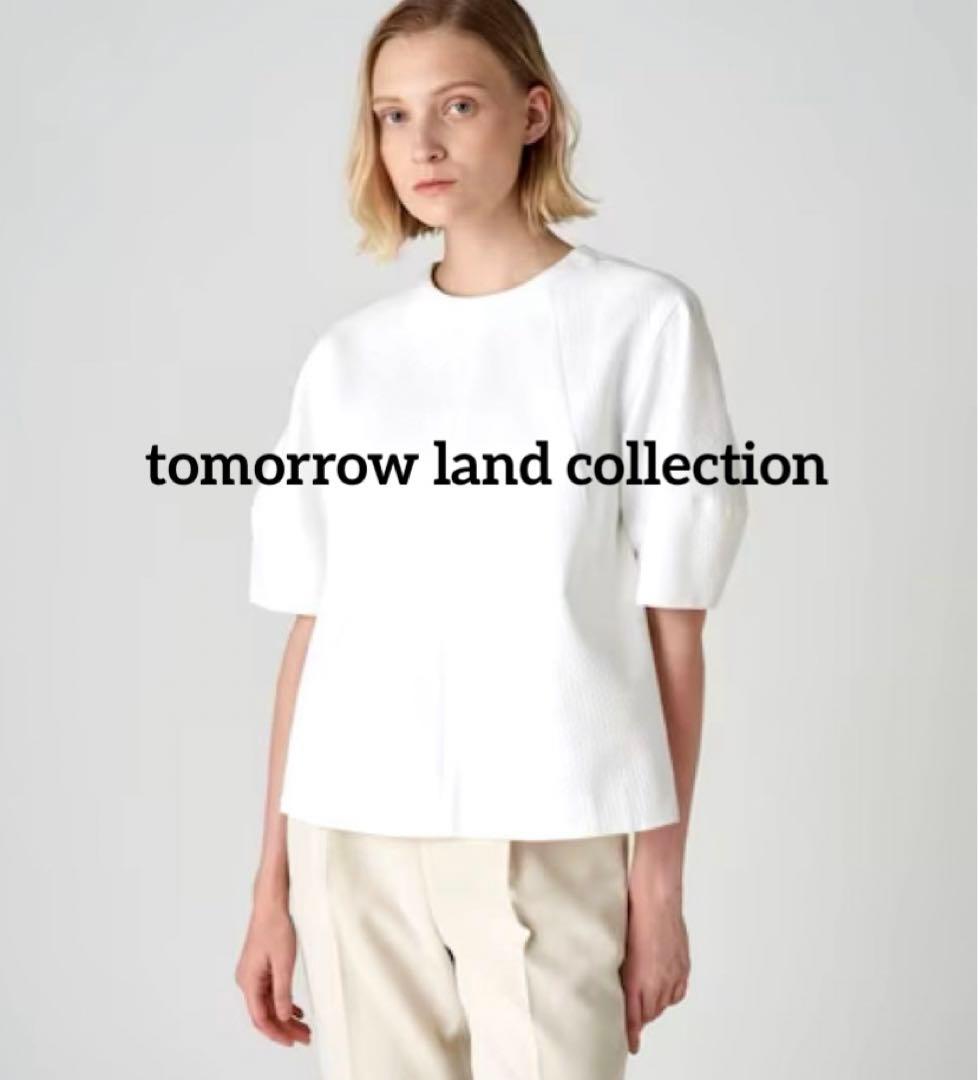 美品 トゥモローランド ポワンピケ クルーネックブラウス - メルカリ