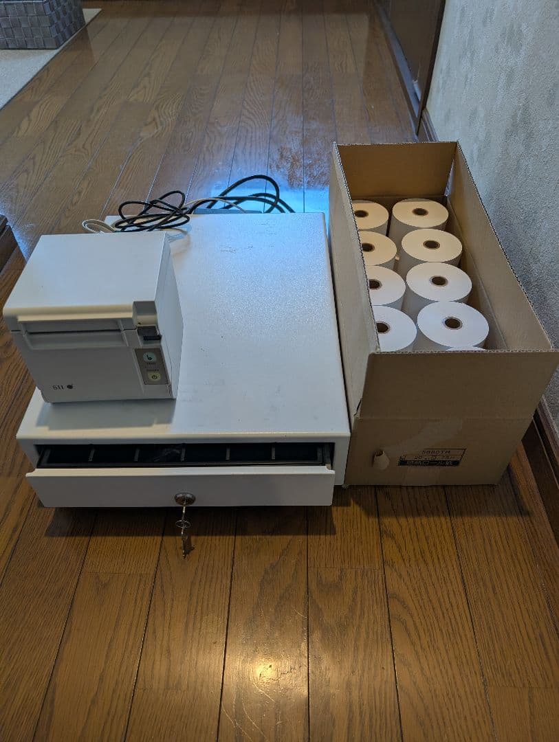 ​【動作確認済み】Airレジ対応 プリンター＆ドロアセット(レジロール20個付) 動作確認済み】Airレジ対応 プリンター＆ドロアセット(レジロール20個