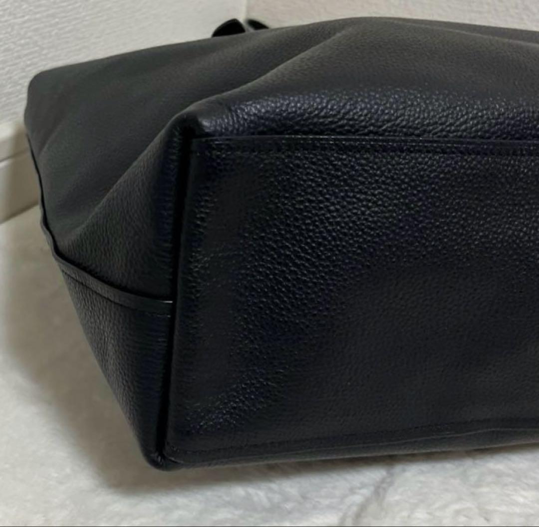 極美品 コーチ 67253 ビジネスバッグ レザー 肩掛け 黒 A4可 - メルカリ