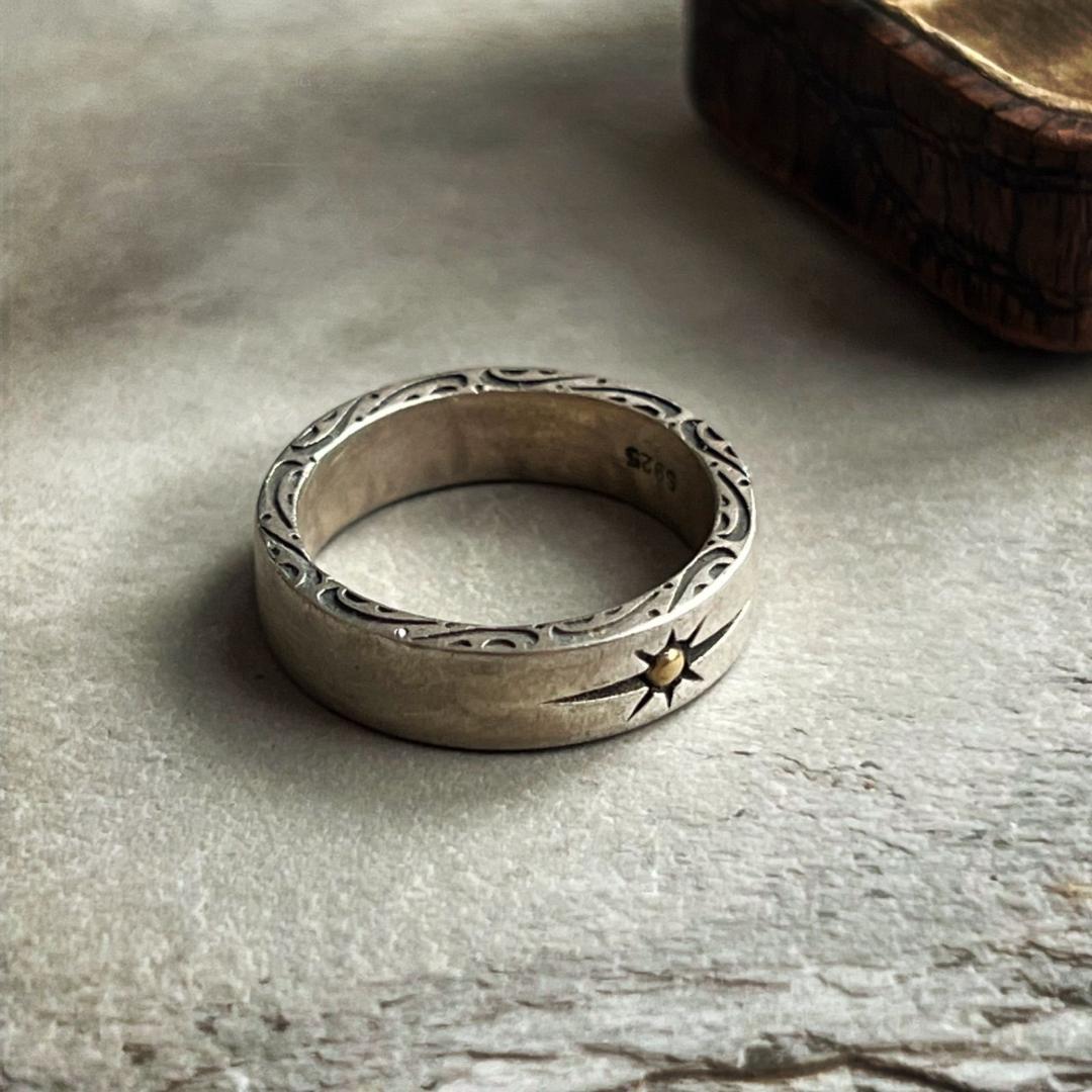 VINTAGE ヴィンテージ ポイント スター デザイン リング 指輪 #19