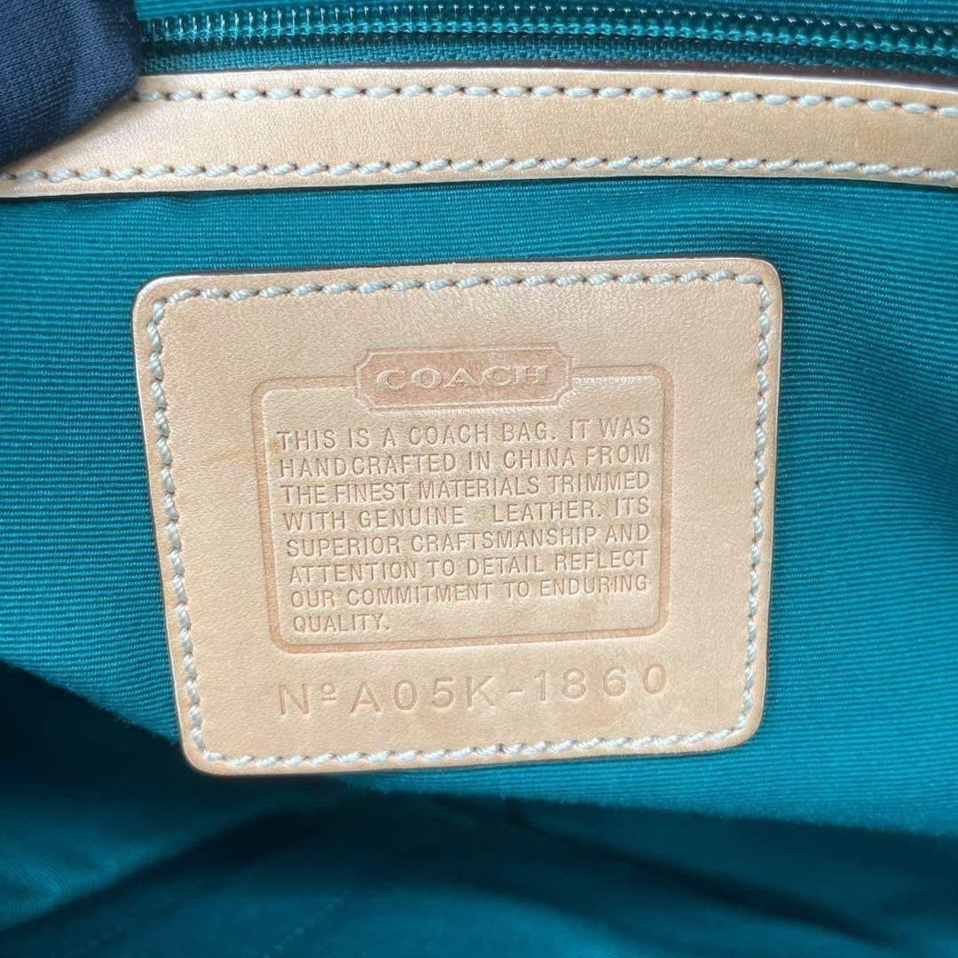 良品 4876 COACH コーチ トートバッグ シグネチャー レザー y2k - メルカリ