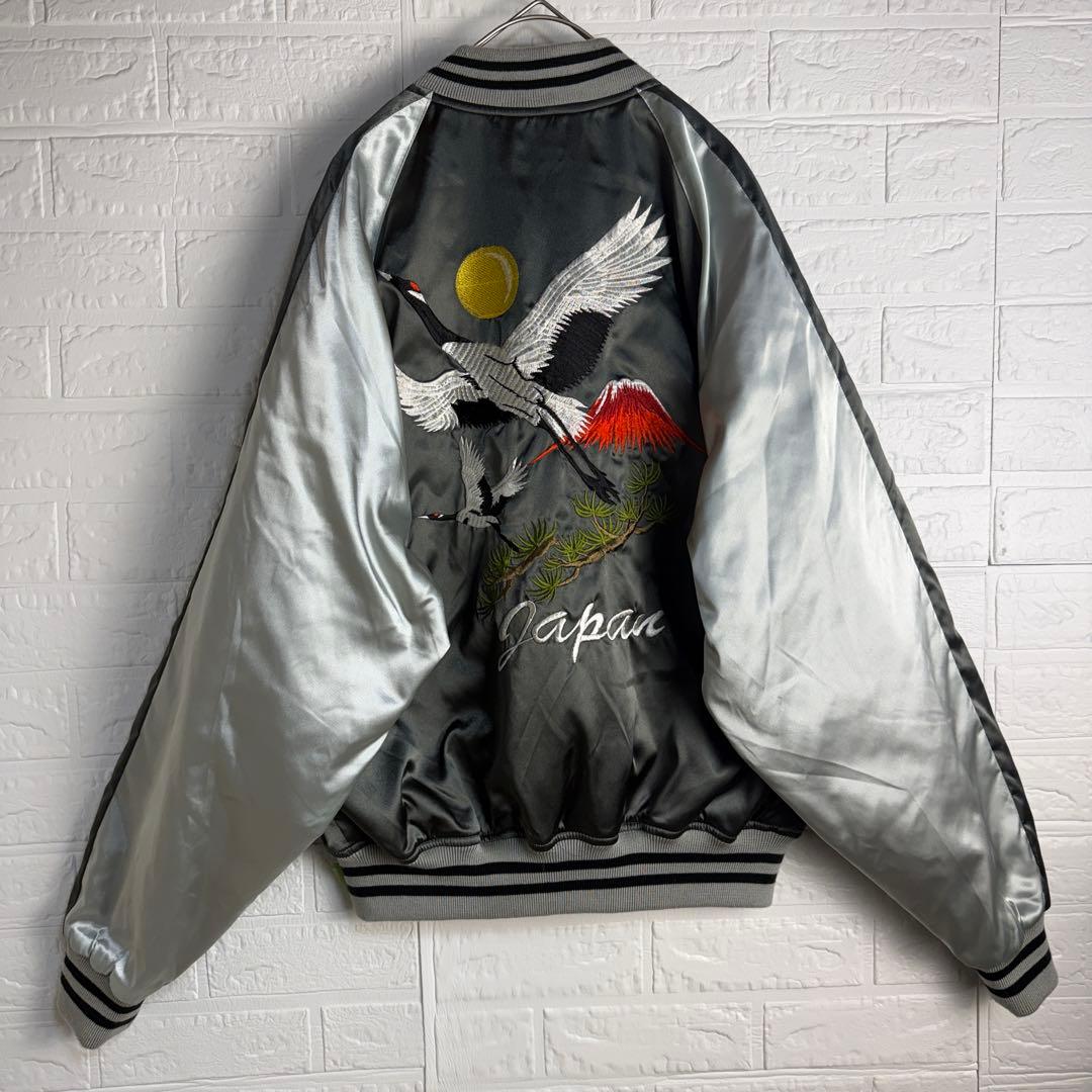 美品】 星姫 Hoshihime 鶴 刺繍 スカジャン 和柄 東京 - メルカリ