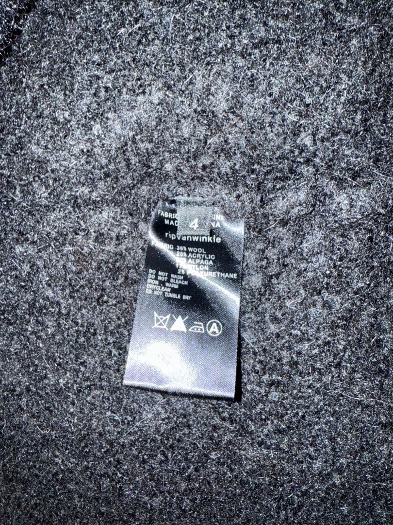 ripvanwinkle アルパカ混 ニットフーディー 色違い2点セット - メルカリ