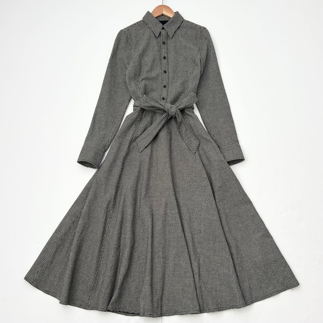 美品✨ラルフローレン　ロングワンピース　千鳥柄　2 中古・古着通販】LAUREN RALPH LAUREN (ローレンラルフローレン) 千鳥