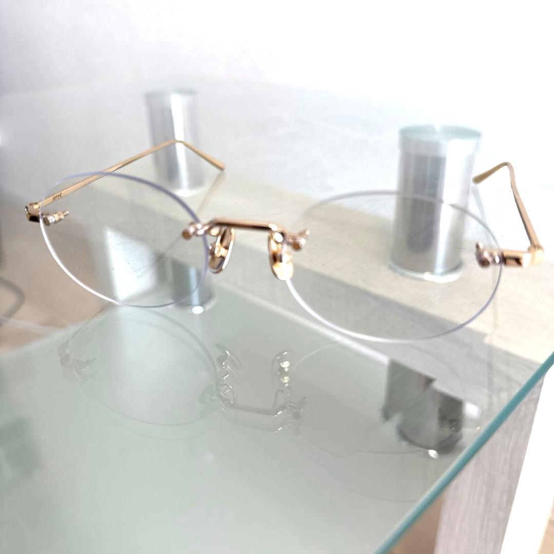 A.D.S.R リムレスメガネ サングラス アジアンフィト クリア - メルカリ