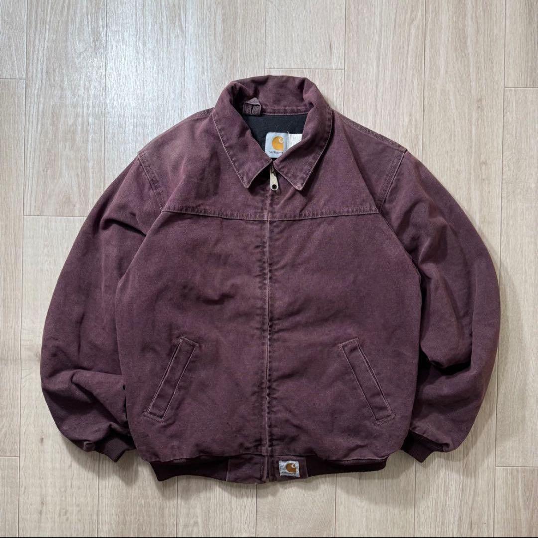 Carhartt サンタフェジャケット Sサイズ相当 バーガンディ Y02BRG