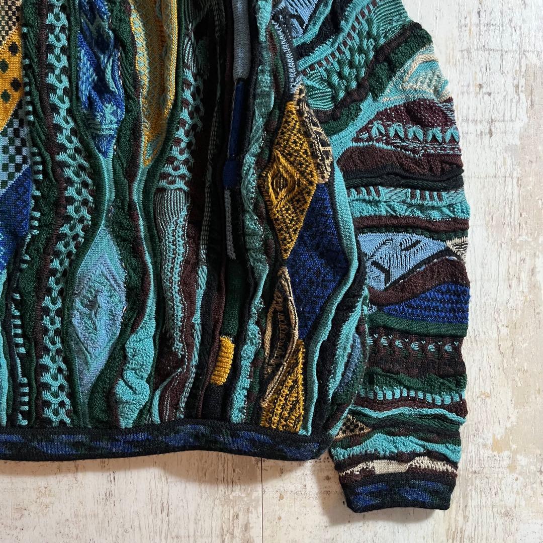 COOGI クージー オーストラリア製 マルチカラー 3D ウールニット