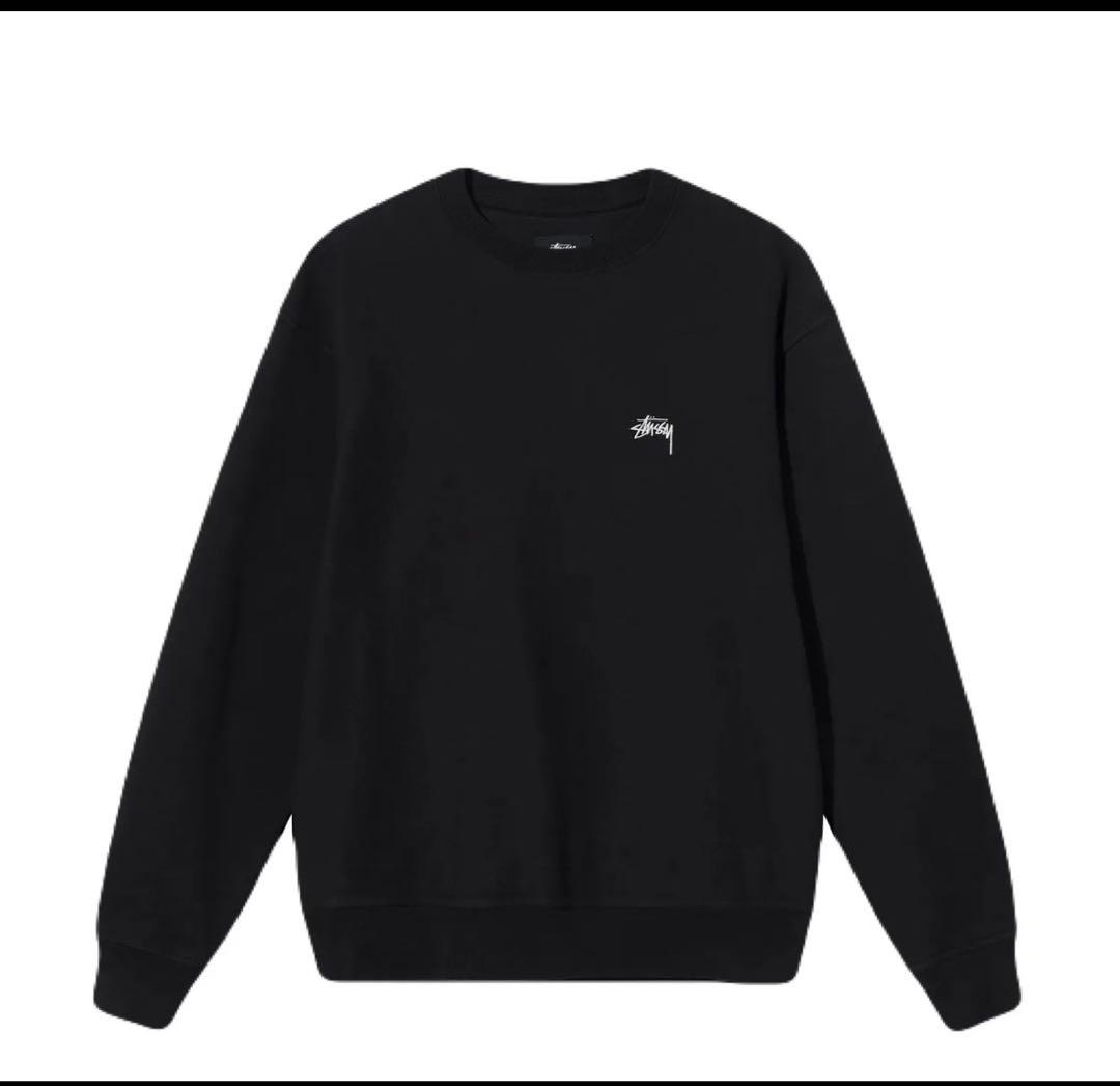 Stussy クルーネックスウェット ブラック - メルカリ